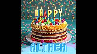 Happy birthday Althea song [upl. by Sheri]