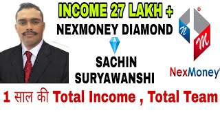 NEXMONEY DIAMOND 💎SACHIN SURYAWANSHI 1 YEAR TOTAL INCOME 27 LAKH  LIVE SHOW [upl. by Enihpets]