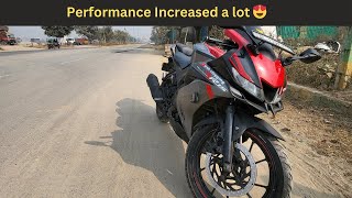 Service Ke baad bike kesi chal ri h 😍  Yamaha R15 V3  Performance Increased 👌 Kaafi Maja Aya aaj [upl. by Asenev]