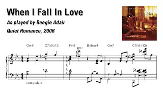 When I Fall In Love by Beegie Adair Quiet Romance  transcription [upl. by Moise]