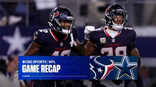 Texans DEFEAT Cowboys on MNF first franchise win in Dallas  Game Recap [upl. by Ardnola]