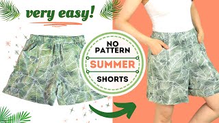 How to draft and sew these 1hour SHORTSCULOTTES Super easy and detailed drafting tutorial [upl. by Abram]