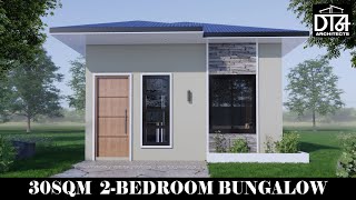 2 BEDROOM SMALL HOUSE DESIGN  5 X 6 METERS  DT64 Architects [upl. by Iow192]