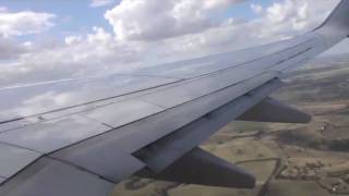 Qantas 628 737800 Take Off Melbourne to Brisbane 17JAN10 views of A380 amp Virgin Blue [upl. by Hakvir]