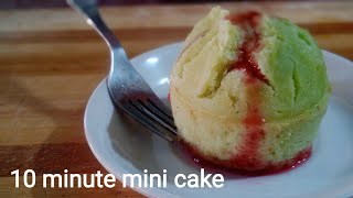 Mini cake in just 10 mins  pistachio cake recipe Quick and easy cake [upl. by Utimer]