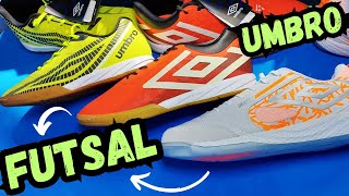 BOAS E BARATAS UMBRO‼ MELHORES FUTSAL PRO 5 BUMP POLAR MAGMA SALA Z E VELOCITA 6 CLUB DICAS PREÇOS [upl. by Annis332]