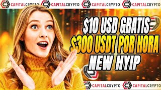 GANA 300 DÓLARES POR HORA  10 USD GRATIS DE BONUS💰✅🤑 MEJOR WEB HYIP PAGANDO [upl. by Ahsyad]