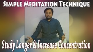 Simple Meditation Technique for Students  How to meditate [upl. by Yhtuv610]