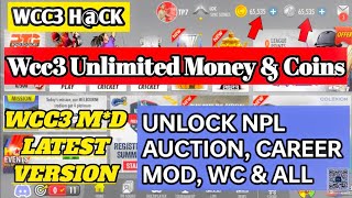 Wcc3 Mod Apk🔥Unlocked NPLCareer Modeetc🤑Wcc3 Hck Latest Version  Unlimited Everything  V27 [upl. by Shanan]