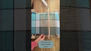 Weaving on a TabbyandTweed Rigid heddle loom [upl. by Ytsenoh]