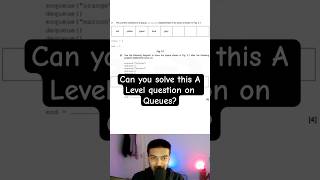 Queues data structure  A Level Computer Science alevel computerscience [upl. by Shanda]