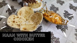 Naan with Butter chickenDinner recipeTamil [upl. by Ylera]