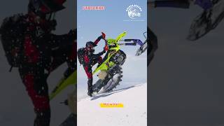 Amazing Snow bikersshortvideo bikelover biker snow [upl. by Ruscio]