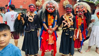 Lakhe Dance of Dolakha Districttrending dolakha lakheydance dhading shorts [upl. by Yannodrahc]