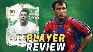 Hristo Stoichkov Winter Wildcards ICON EAFC 24 REVIEW [upl. by Aihppa]