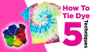 How to TieDye at Home Like a Pro  Try These 5 Easy Techniques [upl. by Eal]