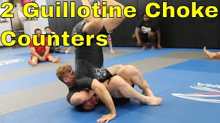 BJJ Guillotine Choke Escape and Defense from Full Guard amp with Takedowns [upl. by Enilorac]