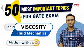 Mechanical 50 Most Important topics for GATE exam preparation  Viscosity Fluid Mechanics [upl. by Noryahs]