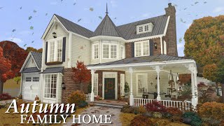 Bloxburg Autumn Roleplay Home  Speedbuild  Roblox Bloxburg [upl. by Ardene745]