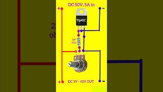 3V  45V Veriable Power Supply  Voltage Regulator Circuit Veriable VoltageRegulator Shorts [upl. by Nahtnhoj]