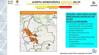 Alerta hidrológica en Bolivia Posibles desbordes de ríos [upl. by Eseilana]