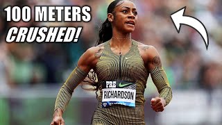 ShaCarri Richardson Drops NEXT LEVEL 100 Meters [upl. by Arriec]