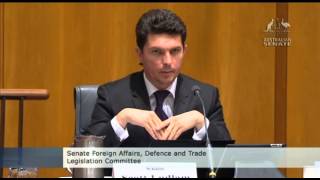 Senator Ludlam asks Defence about Australias drawdown from Afghanistan [upl. by Edyaj]