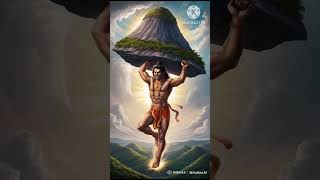 Hanuman lifts dronagiri parvat hanumanji hanuman hanumanchalisa sorts trendingshorts [upl. by Alrich607]