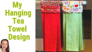 Easy DIY Hanging Tea Towel Tutorial  No Buttons Snaps or Velcro Simple and Modern [upl. by Llertnad]