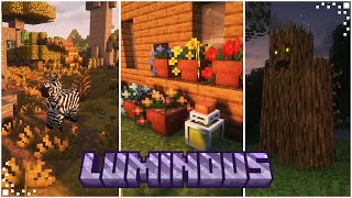 The Luminous Mod Minecraft Mod Showcase  New Mobs Blocks amp Legendary Beasts  Forge 1191201 [upl. by Lorrie]