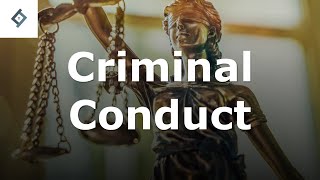 Criminal Conduct  Criminal Law [upl. by Rosco]