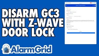 Disarming a GC3 With a Paired ZWave Door Lock [upl. by Richter]