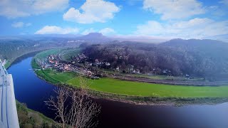 BASTEI Aussichtsplattform  Touristenattraktion in der SÄCHSISCHEN SCHWEIZ  ELBSANDSTEINGEBIRGE [upl. by Hedy]