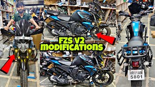 Yamaha fzs v2 modifications  fz modified  fz v2 modified  fzs150 modification [upl. by Erine]