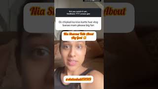 Nia Sharma Talk About Aly alygoni niasharma trending viralvideo [upl. by Gawain547]