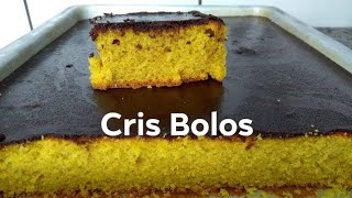 Bolo de Cenoura Com Casquinha de Chocolate Gigante [upl. by Relyks]