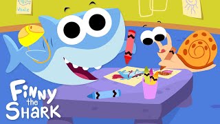 Learning amp Growing with Finny  Finny The Shark Cartoon Collection [upl. by Nadruoj]