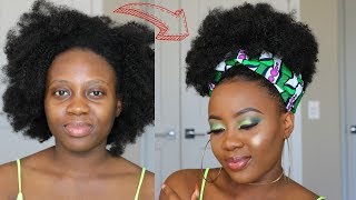 How To Revive Synthetic Crochet Braids  Afro Crochet Hair Maintenance  Spring Neon Green Makeup [upl. by Seuguh202]