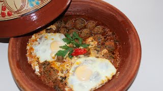 Tajine dyal Kefta  Tajine mit Hackfleisch und Ei  Tajine de Kefta aux oeufs [upl. by Aba787]