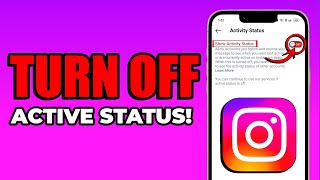 How to Disable Your Active Status on Instagram  Easy Ways [upl. by Ocko]