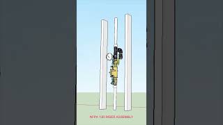 mCAD NFPA Fire Sprinkler Riser Assembly Model Examples [upl. by Galasyn]