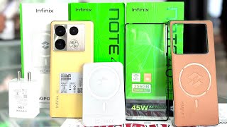 Infinix note 40 pro titan gold colour Unboxing and first 🔥 viralvideo trendingvideo ​⁠infinix ​⁠ [upl. by Talanian]