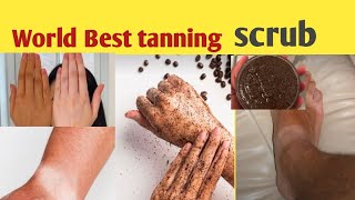 How To Make De Tan Body Scrub At HomeHow To Make Coffee Scrub For Tan Removalscrubfouzia stips [upl. by Asaeret]