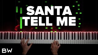 Santa Tell Me  Ariana Grande  Piano Cover by Brennan Wieland [upl. by Cassius]