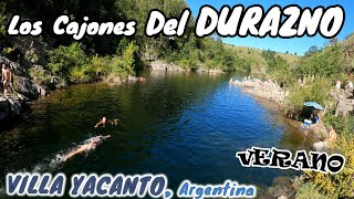 Los CAJONES del DURAZNO y VILLA YACANTO 4k  CORDOBA Argentina Balnearios Espectaculares [upl. by Settera]