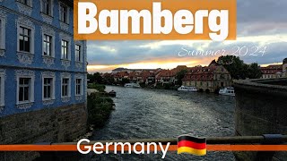 Bamberg Germany 🇩🇪 4K  June 2024  Beautiful sunset 🌇 [upl. by Oruntha517]