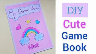 DIY Cute Gaming Book Part1  Easy Paper Gaming Book  5 Paper Games in a book [upl. by Ewall]