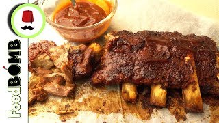 100 Malse Spareribs uit de oven maken  Droge Kruiden  BBQ Saus  Foodbomb [upl. by Gates593]