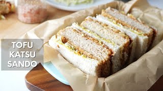 Tofu Katsu Sando  Vegan Tofu Katsu Sandwich Recipe [upl. by Digirb]