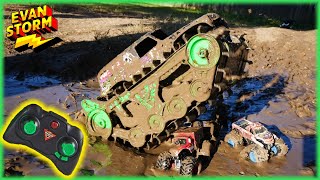 Exploring The Brand New Grave Digger Trax Monster RC Truck [upl. by Atiuqes]